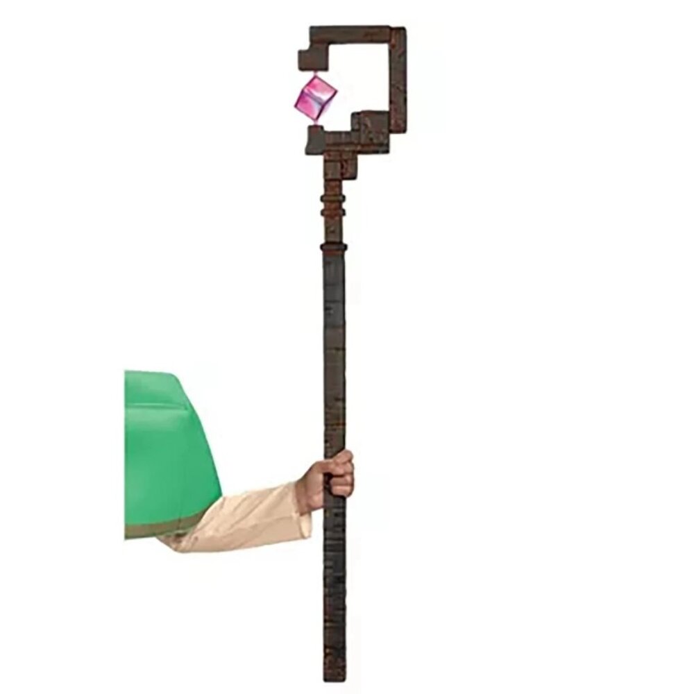 Minecraft Movie Malgosha Staff Halloween Costume Hand Held Prop Kids 8+